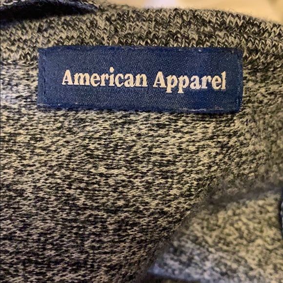 American Apparel Grey Jersey Crop Top - Picture 3 of 3